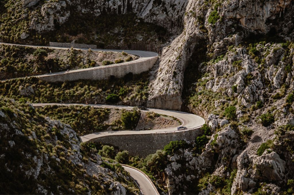 Mountain Winding Road on Mallorca