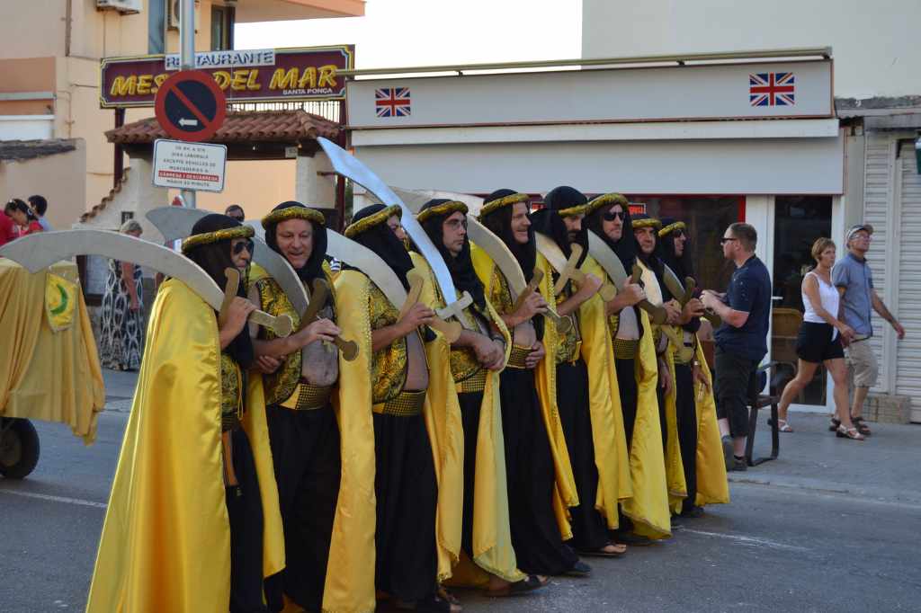 the Moors troop at the Sant Jaume Festival in Santa Ponsa