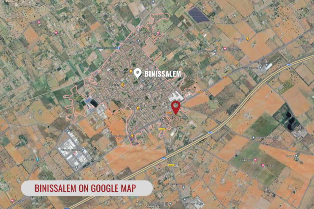 Binisalem on Google map