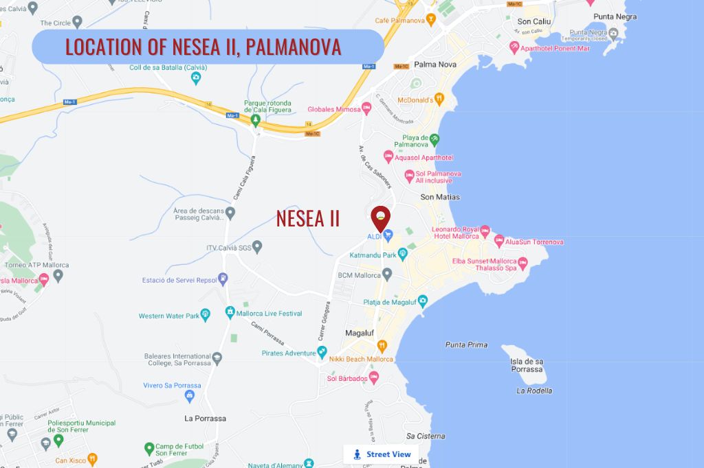 Where is the Nesea II residential complex located in Palmanova