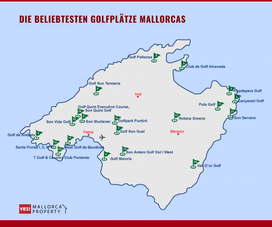 Top golf courses in Mallorca