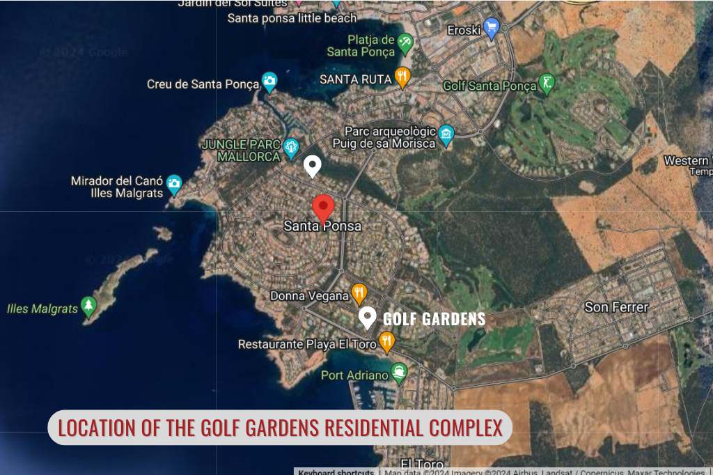 location of the Golf Gardens residential complex
