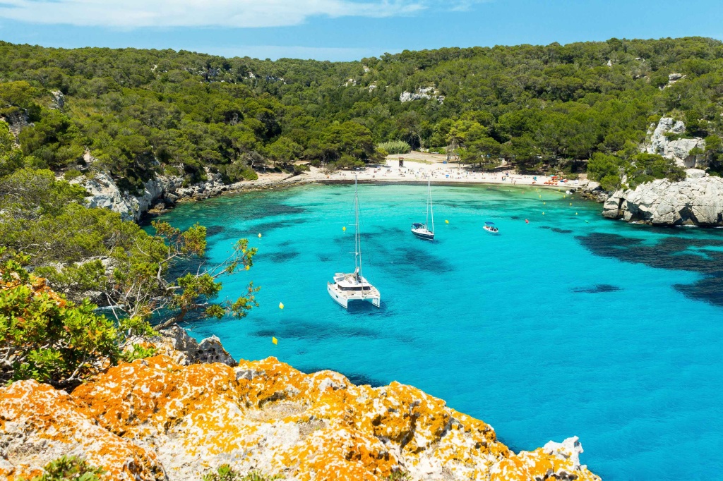 Cala Macarella is one of the most famous coves in Minorca