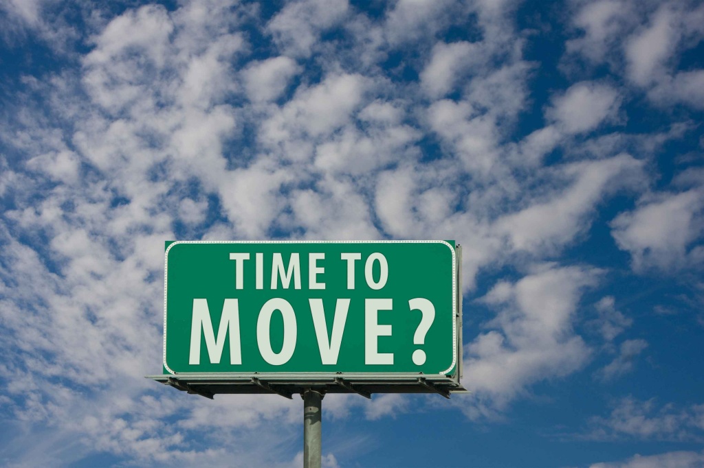 time to move sign