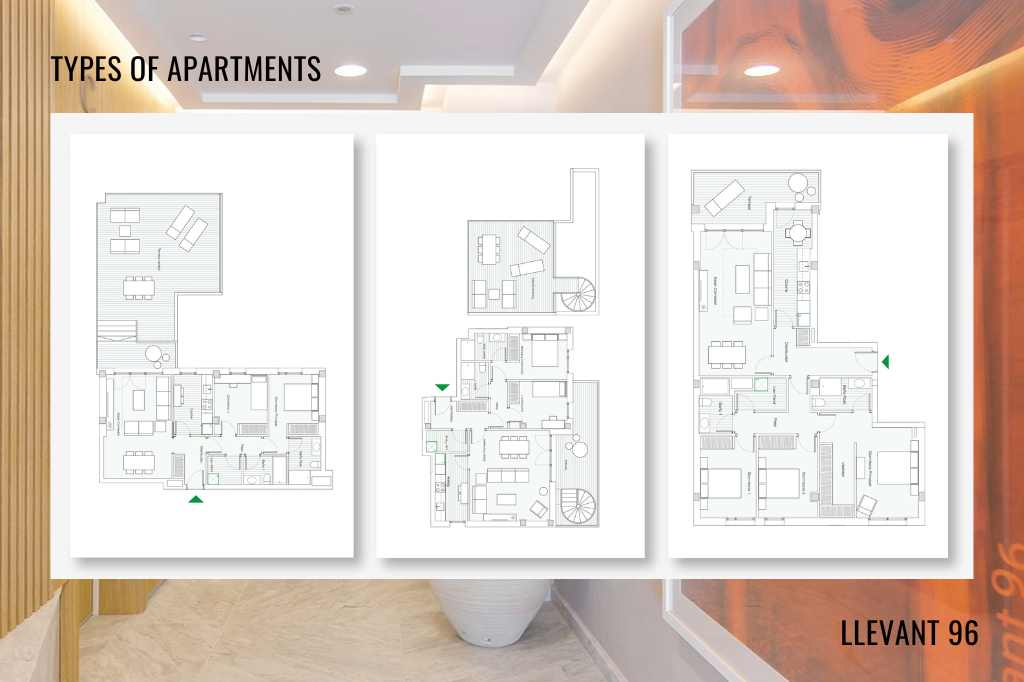 types of apartments in LLEVANT 96