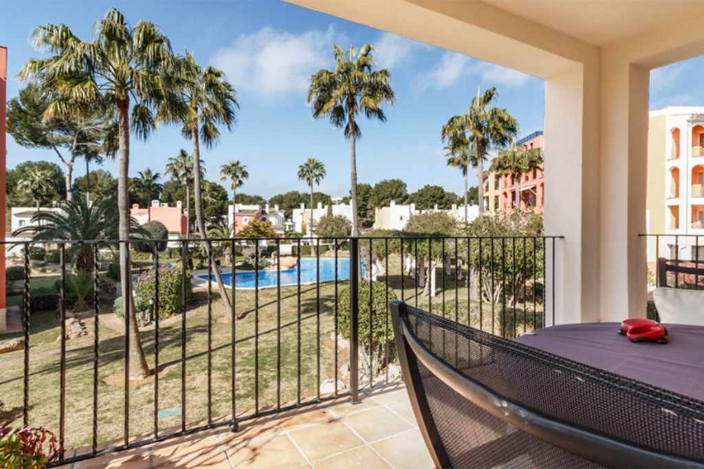 View from the terrace of the apartments in a prestigious Belavent complex in Nova Santa Ponsa