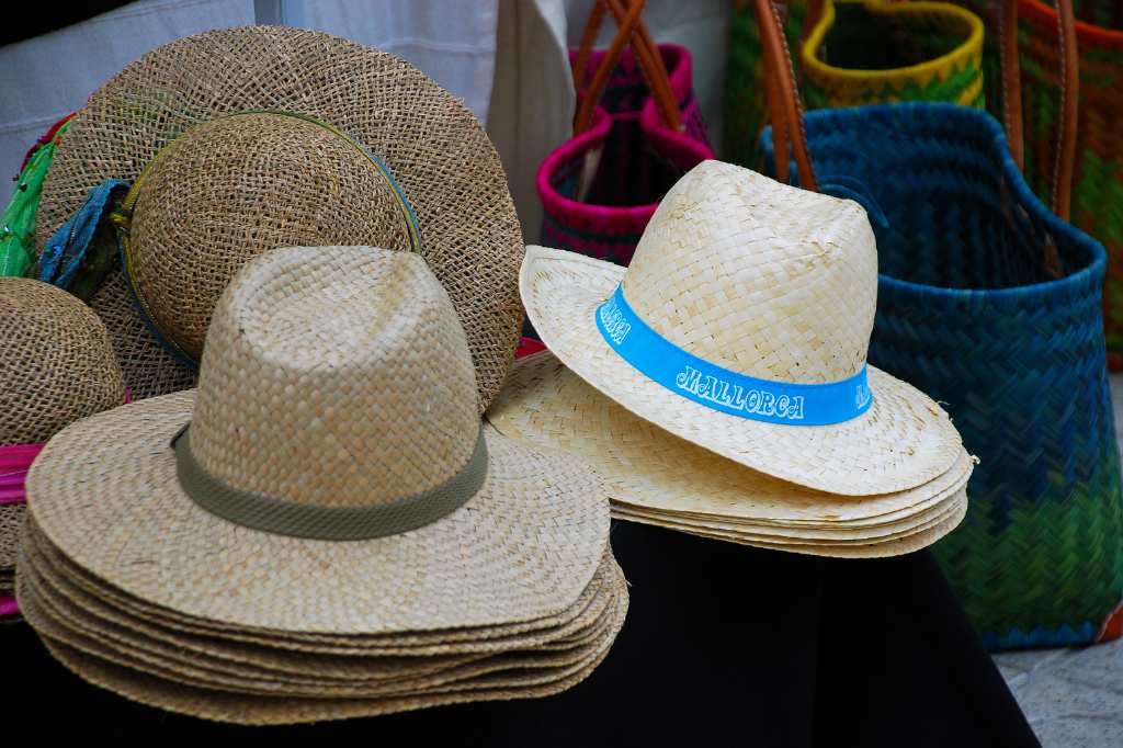 Handmade straw hats are one of the most popular tourist souvenirs in Mallorca