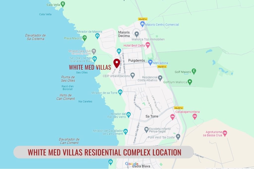 White Med Villas Residential Complex Location