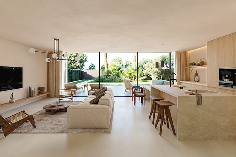 New modern villa under construction in a luxury location in El Toro