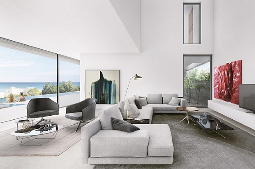 New modern villa with sea views in Palmanova