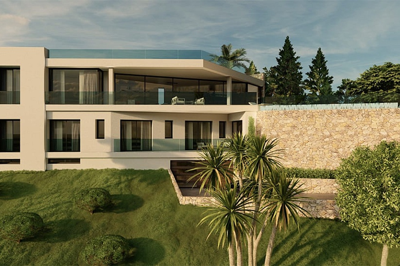 Impressive new villa with sea views in Costa d'en Blanes
