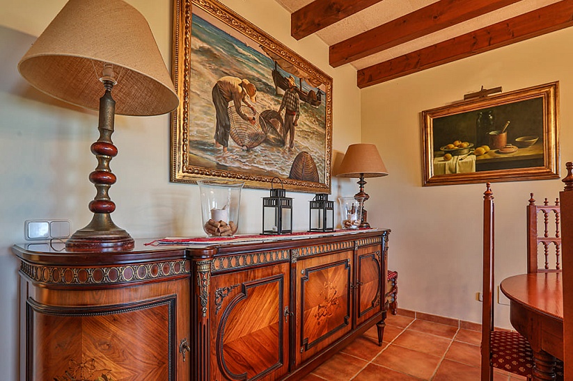 Classic traditional style castle overlooking the sea in Son Servera
