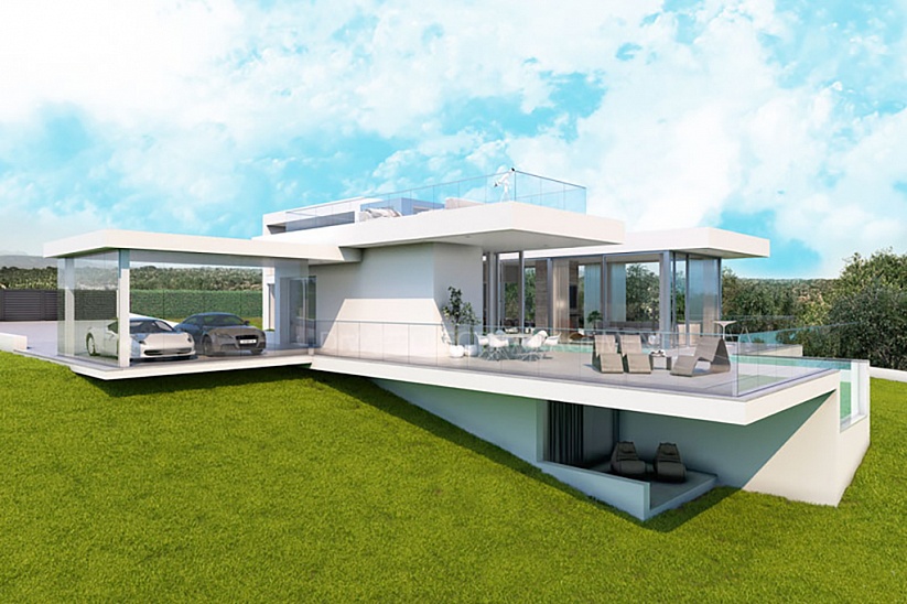 Project for the construction of a modern villa with pool and garden in Son Gual, next to Palma