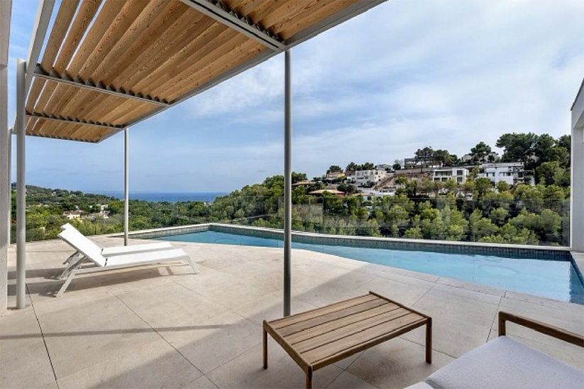 Fantastic new modern villa with sea views in Costa den Blanes