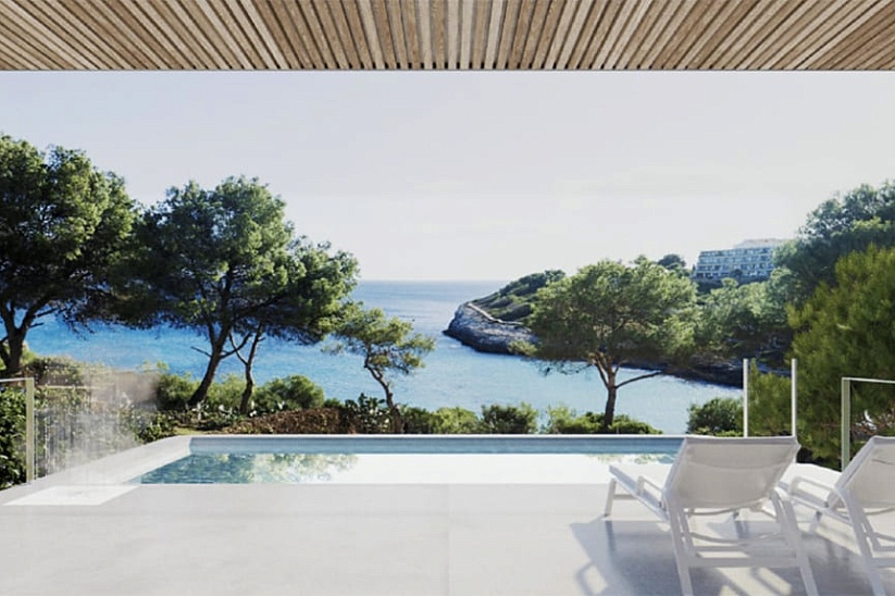 Unique project of a villa on the first line of the sea in Porto Cristo