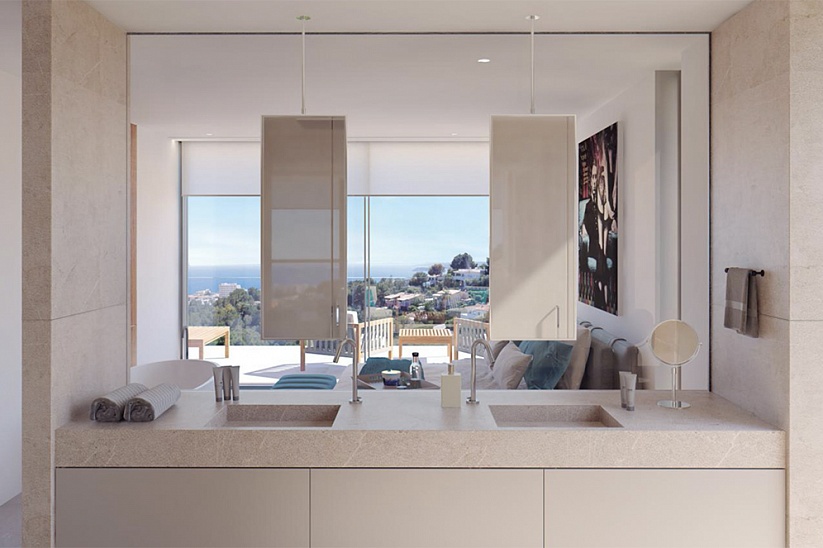 3 bedroom brand new luxury villa with sea views in Costa den Blanes