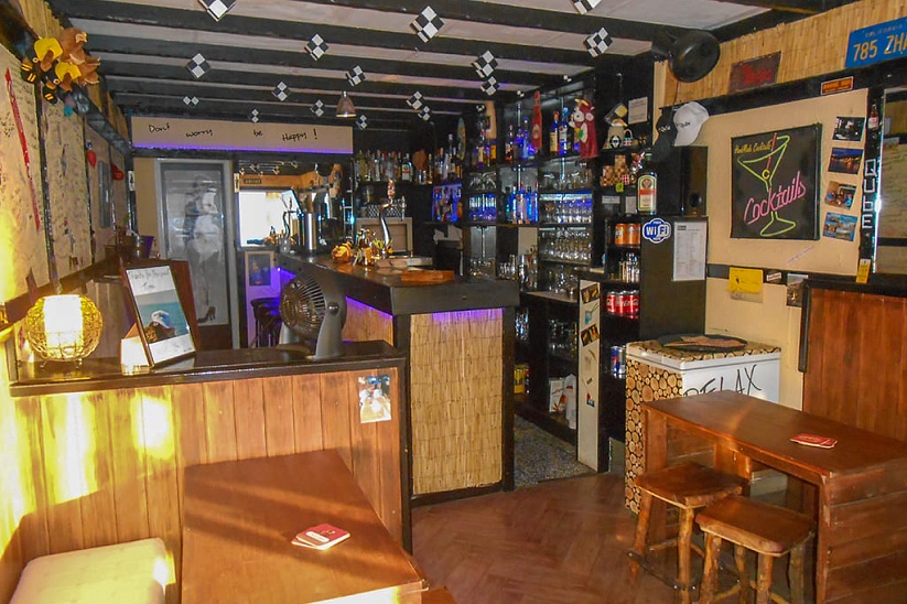 Popular bar in the tourist area in Paguera