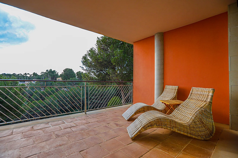 Apartment in an exclusive prestigious complex with sea views in Sol de Mallorca