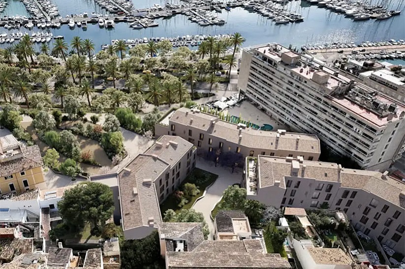 Modern newly built apartment in the harbor of Palma