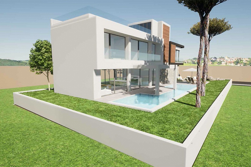 Plot of land with a project for the construction of a luxury villa in Son Veri Nou
