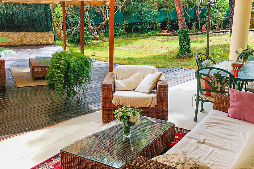 Spacious apartment with a garden in a luxury complex in Sol de Mallorca