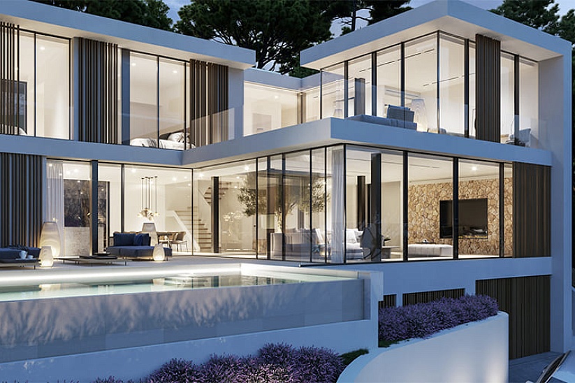 Luxurious new modern villa in Costa den Blanes