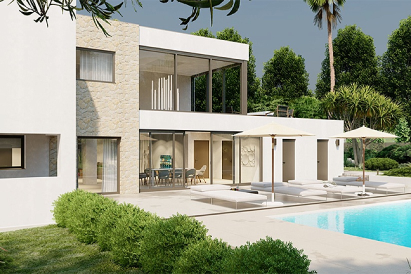 Luxurious modern villa in a prestigious location in Santa Ponsa