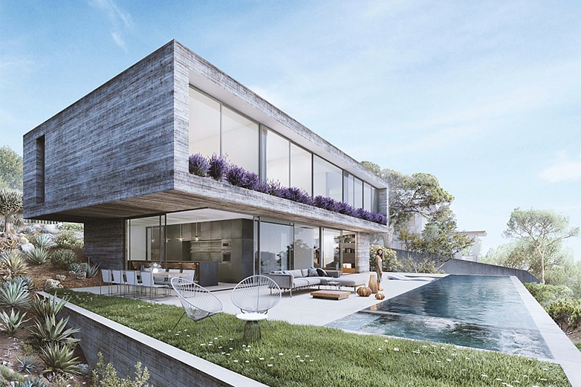 New modern villa with sea views in Palmanova