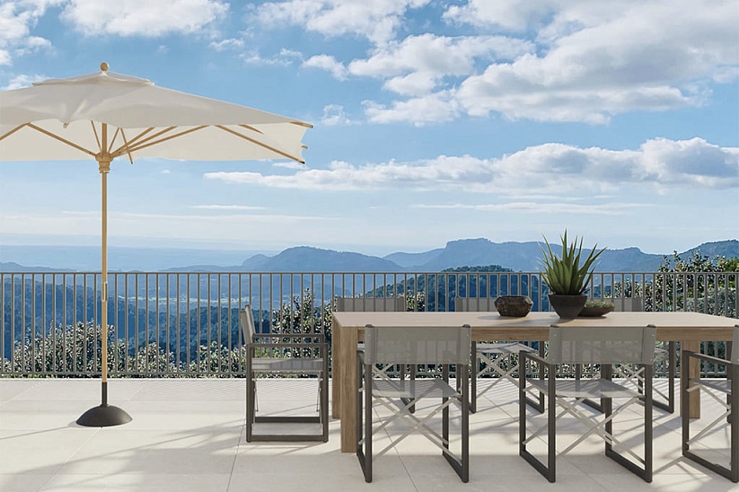Impressive 4 bedroom villa with panoramic views in Es Capdella