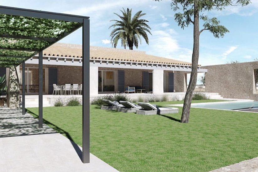 Luxurious new finca with garden and swimming pool in Campos