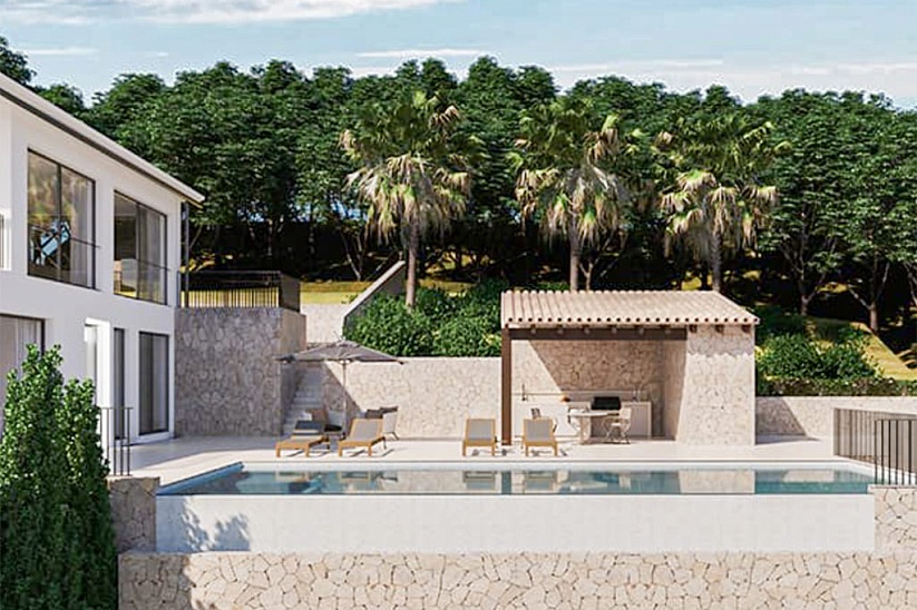 Impressive 4 bedroom villa with panoramic views in Es Capdella