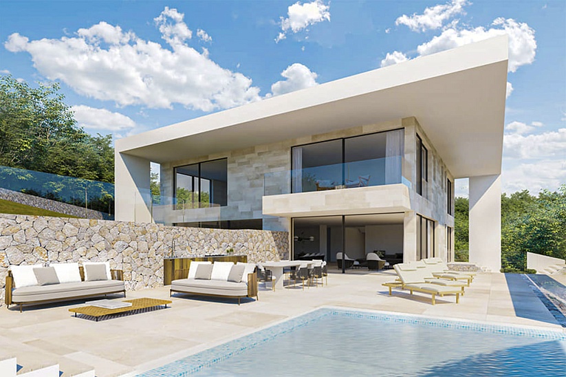 Lovely new modern style villa in Son Vida