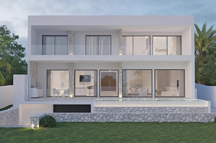 Brand new modern style villa in Sa Cabaneta