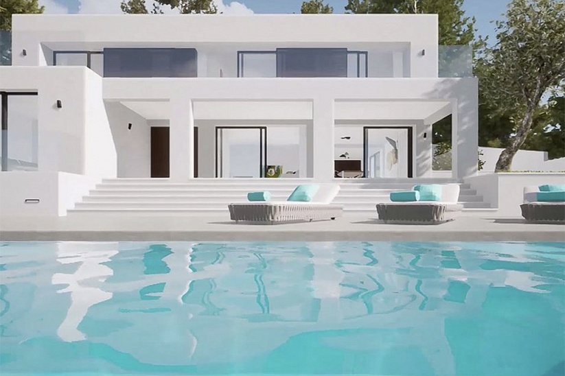 5 bedroom modern style villa in Santa Ponsa