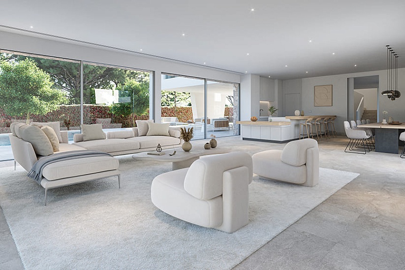 New modern villa with sea views in a premium location in Sol de Mallorca