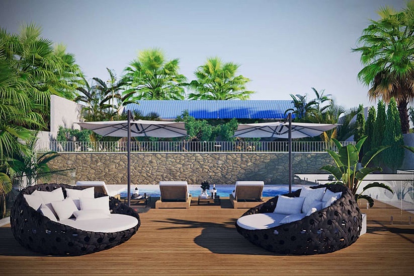 New modern villa with fantastic panoramic views in Santa Ponsa