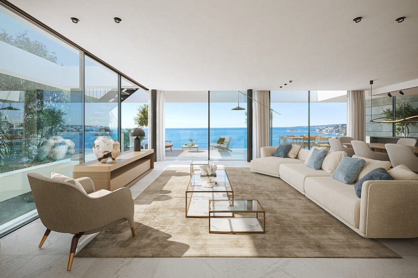 Luxury apartment with panoramic sea views in Cala Mayor